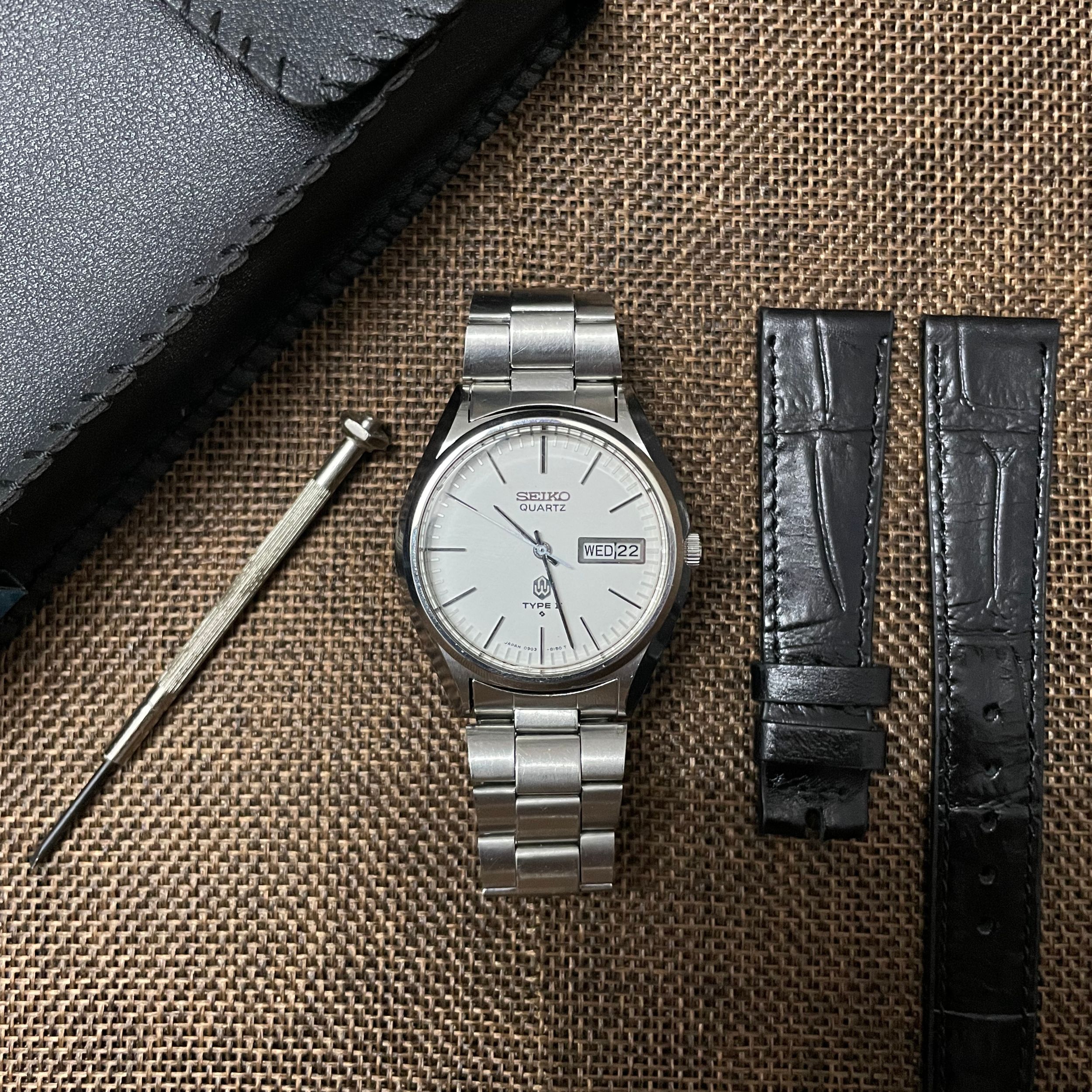 Đồng hồ Seiko Quartz Type II 711414 chính hãng (2hand) - Đồng hồ Vintage -  Shop đồng hồ cũ, địa chỉ chuyên cung cấp các loại đồng hồ cổ, đồng hồ  vintage,