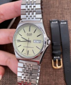 đồng hồ Seiko Alba Quartz V743-8A10 cũ chính hãng