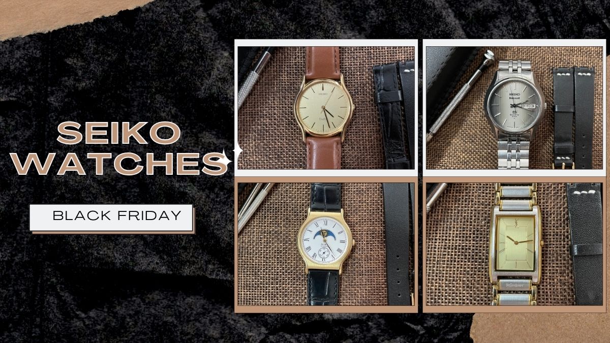 Mẫu đồng hồ Seiko giá sốc dịp Black Friday cho nam thích phong cách cổ điển